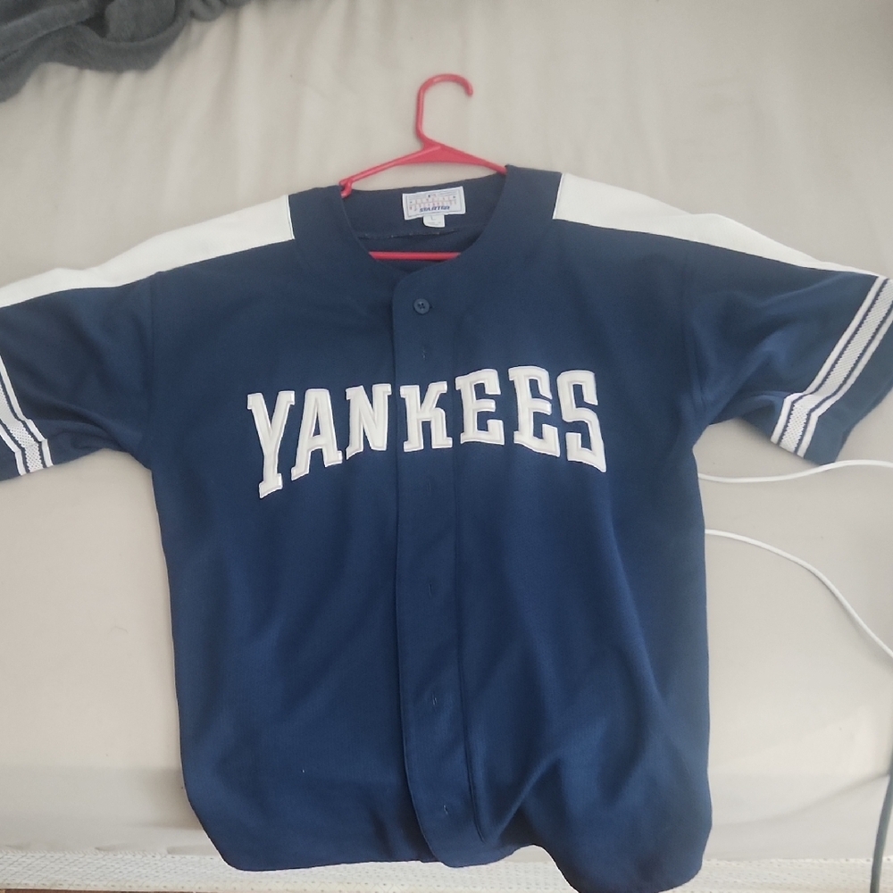 STARTER Blue and White Yankees Jersey